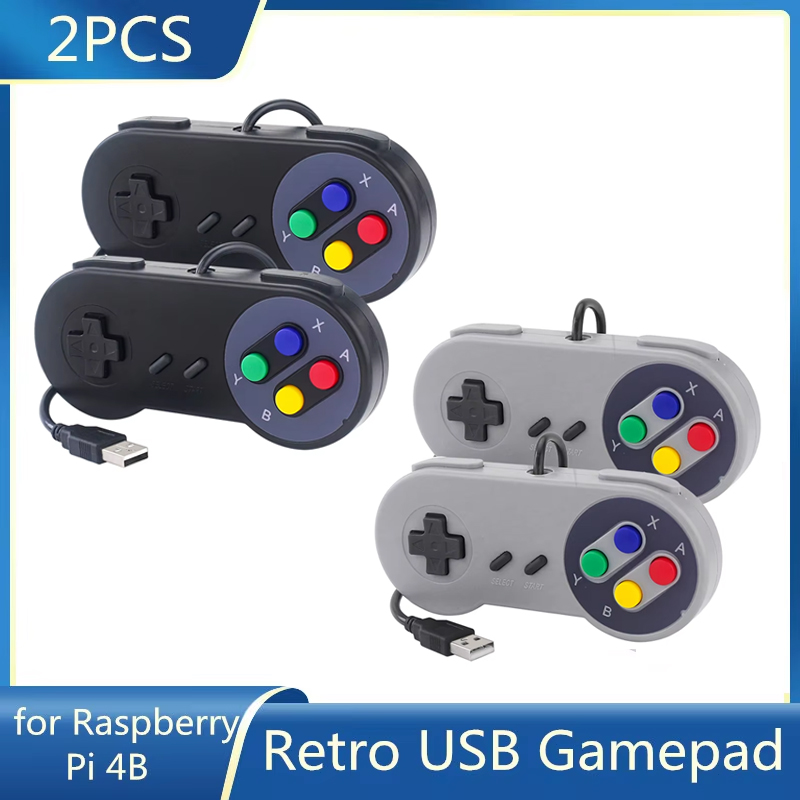 Retro Gaming With Raspberry Pi - 2 шт. USB-геймпады, ретро-джойстики, проводные контроллеры