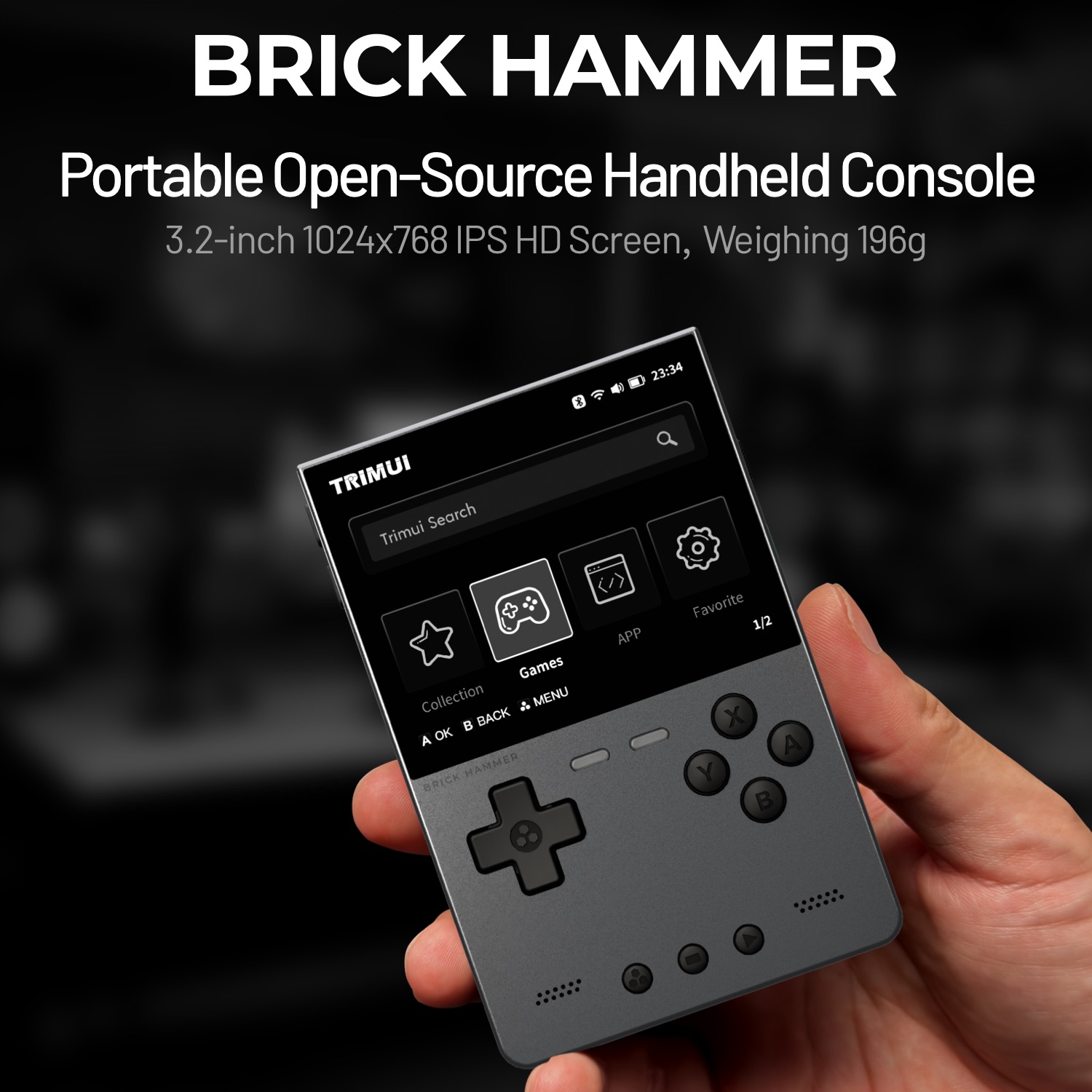 Retro Gaming Console Handheld - TRIMUI BRICK HAMMER Ретро портативная игровая