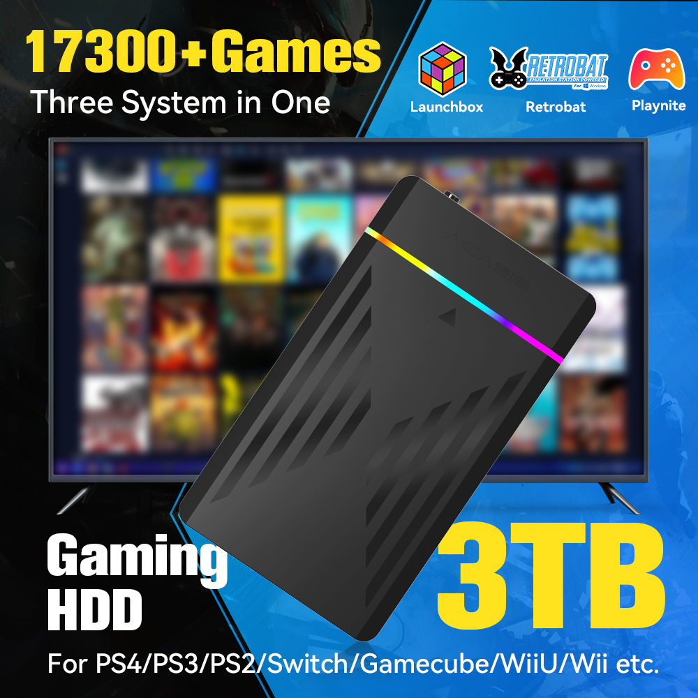 Retro Gaming Device Handheld - Портативная игровая консоль LaunchBox/Retrobat/Playnite 3 ТБ
