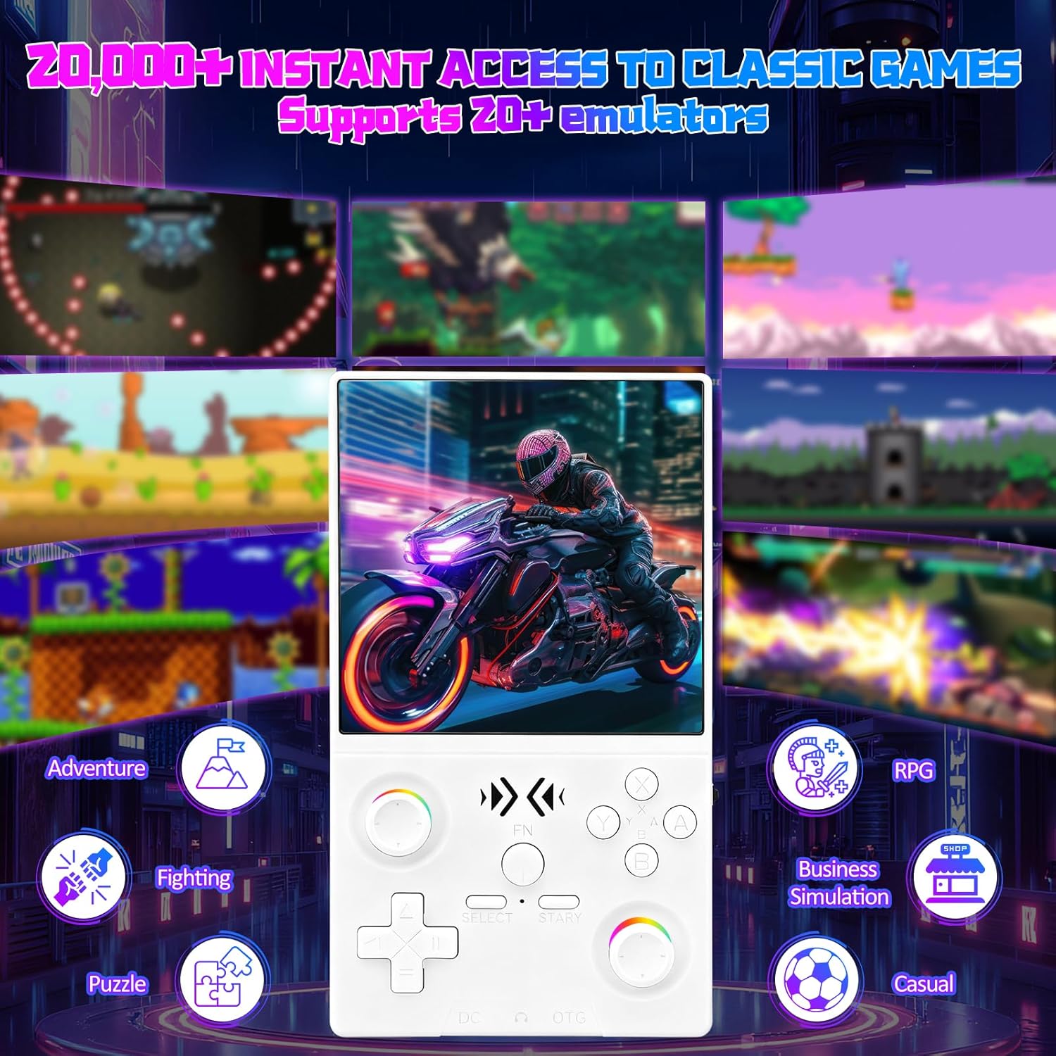Портативная игровая консоль FL – обзор и цена Retro Gaming Console Handheld