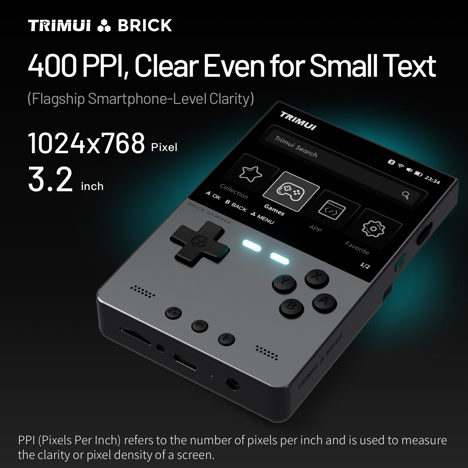 TRIMUI BRICK HAMMER Ретро порт – обзор и цена Retro Gaming Console Handheld