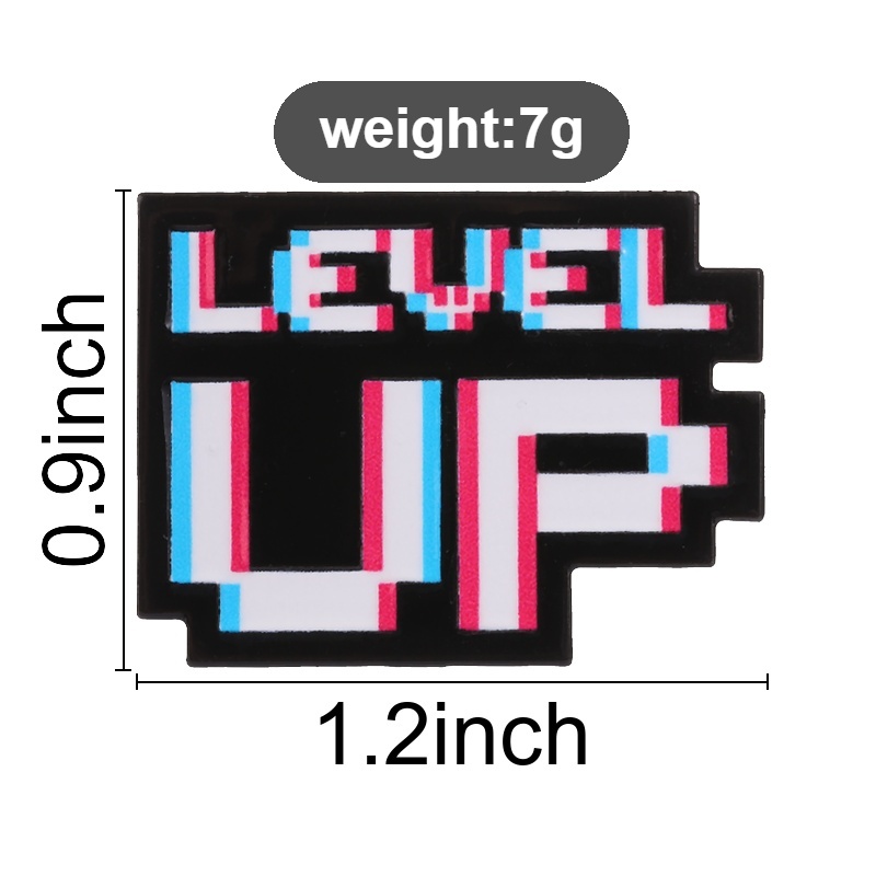 Значок Level Up Glitch Pixel в – обзор и цена Retro Gaming Accessories